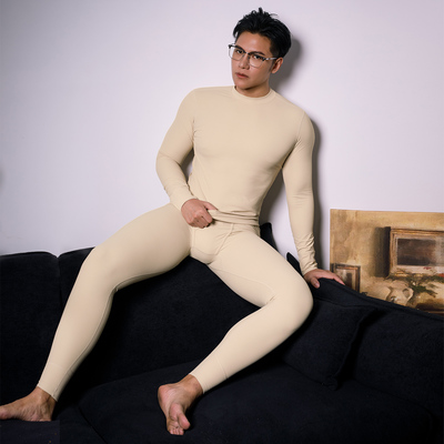 Asianbum半高领高弹紧身内衣套装