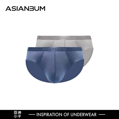 Asianbum丝滑单凸囊袋性感三角裤