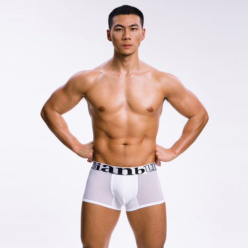 网眼棉拼接中低腰简约性感版型