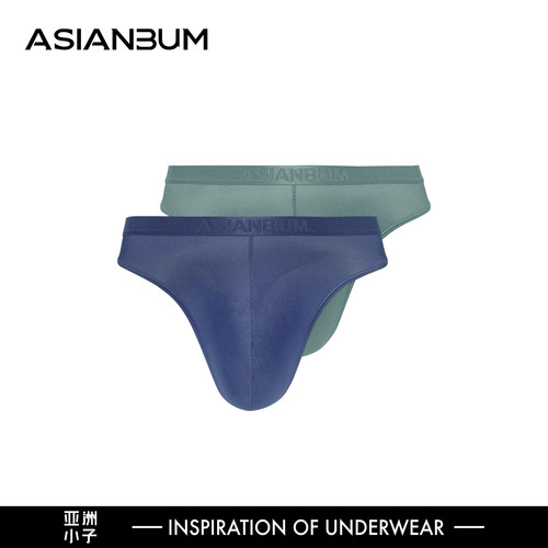 Asianbum丝滑缎面漏臀性感丁字裤