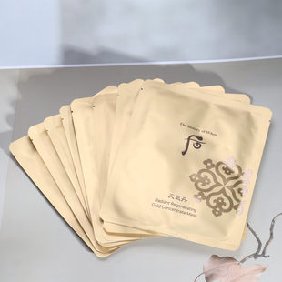 后whoo天气丹花献光彩紧颜黄金安瓶面膜贴30ml修护紧致抗滋润一片