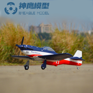 仿真电子收放 V3航模固定翼电动遥控战斗飞机 神鹰模型1200mm P51