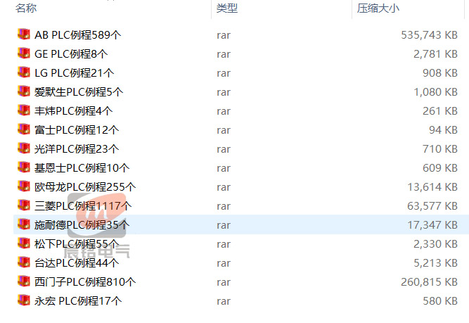 4000套西门子plc编程案例欧姆龙、三菱、施耐德、松下、台达
