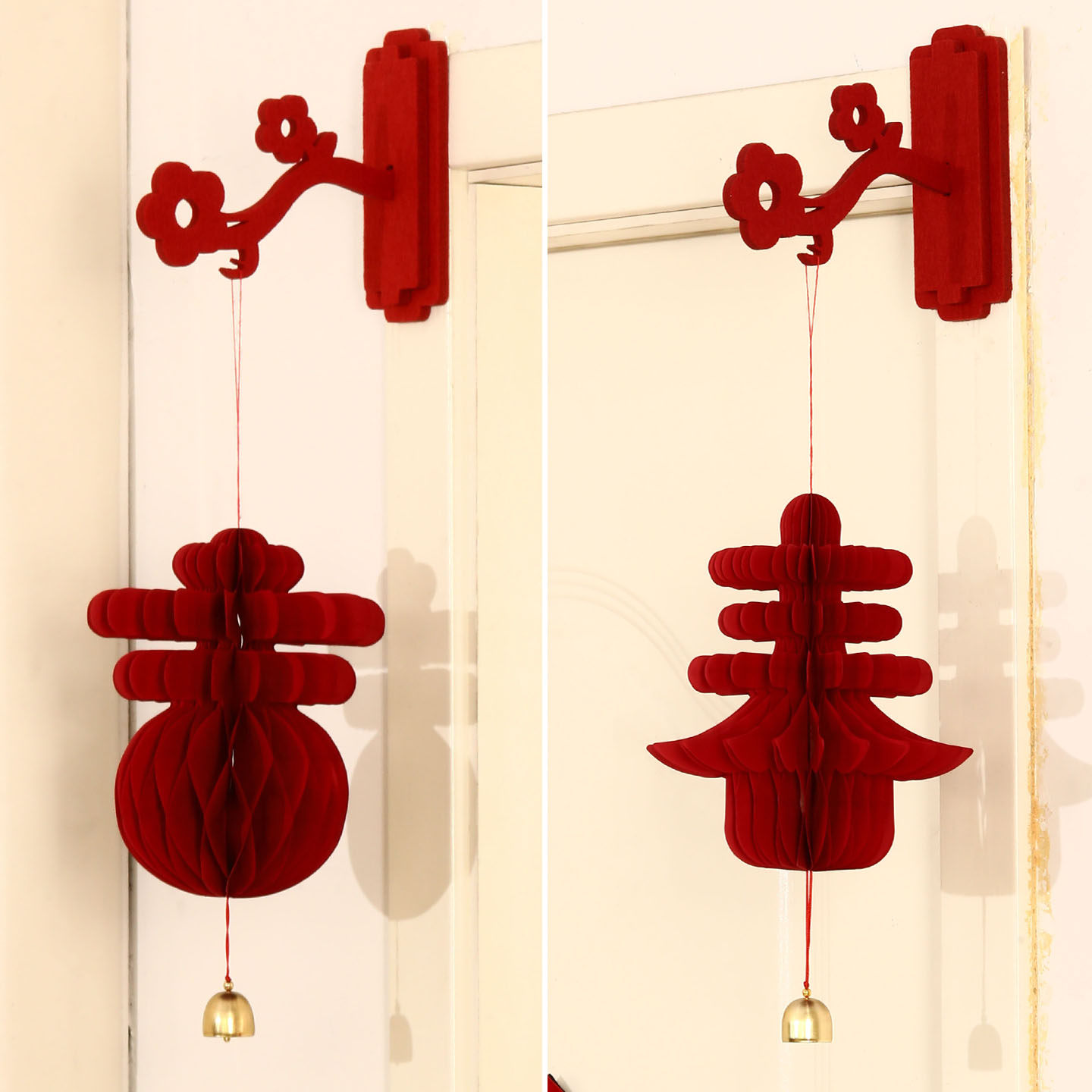 2026过年春节年味蜂窝球马年氛围布置挂饰新年春字灯笼挂件装饰品