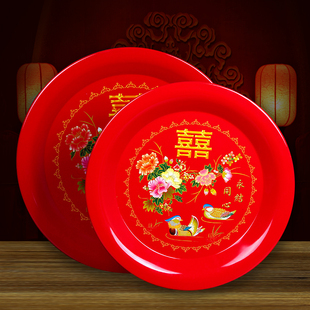 婚礼祝酒盘茶盘婚礼红色婚礼锅嫁妆套婚礼祝酒杯茶具用品集新娘