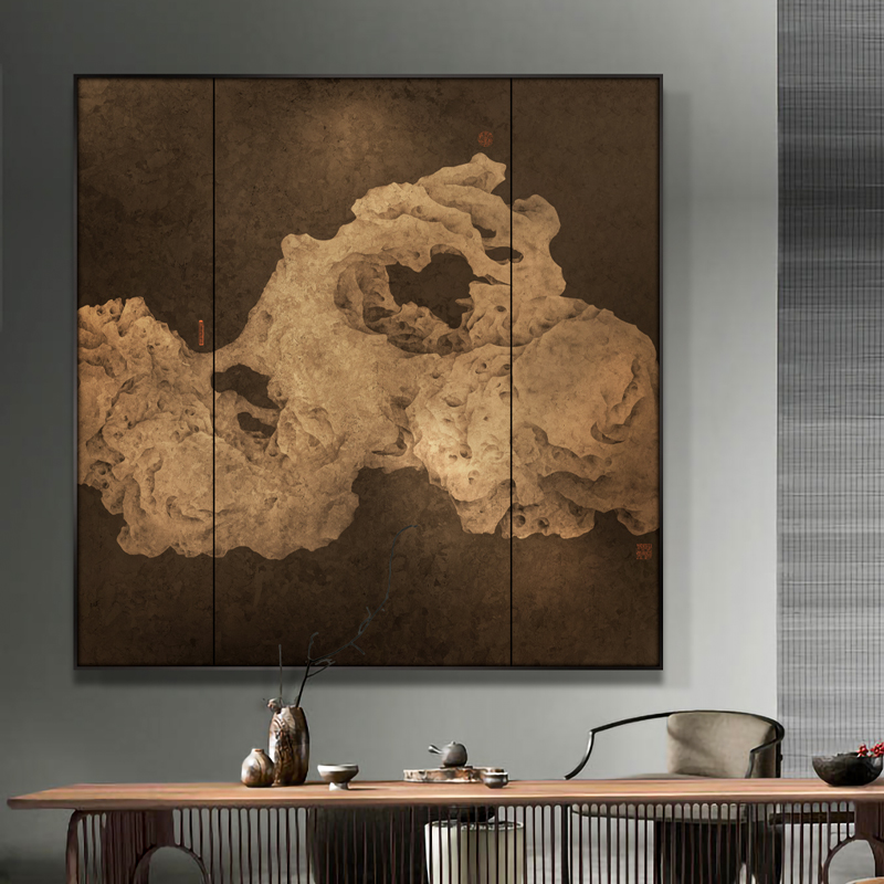 铜版蚀刻微浮雕  空间腔调点睛高端画品