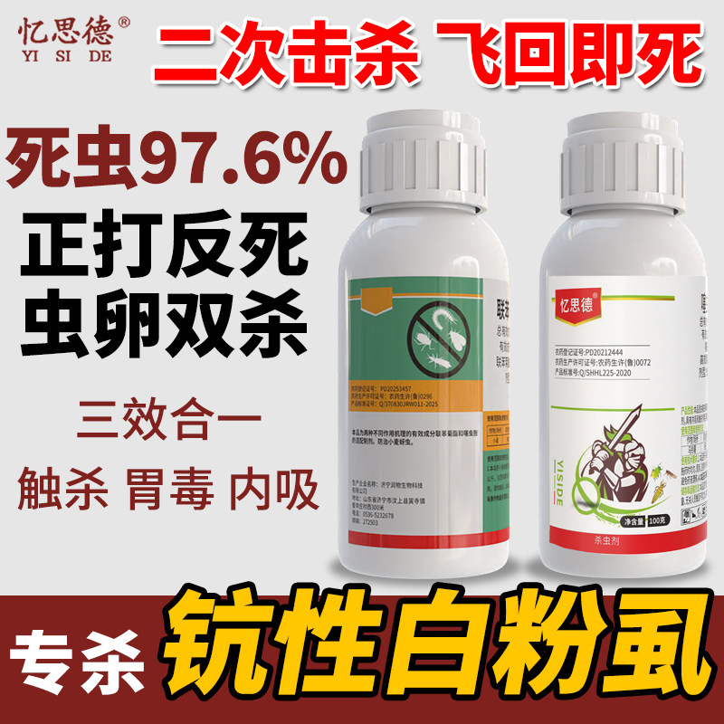 白粉虱专用药杀虫剂高效氯氰氟菊酯噻虫嗪胺茄子黄瓜辣椒果树农药