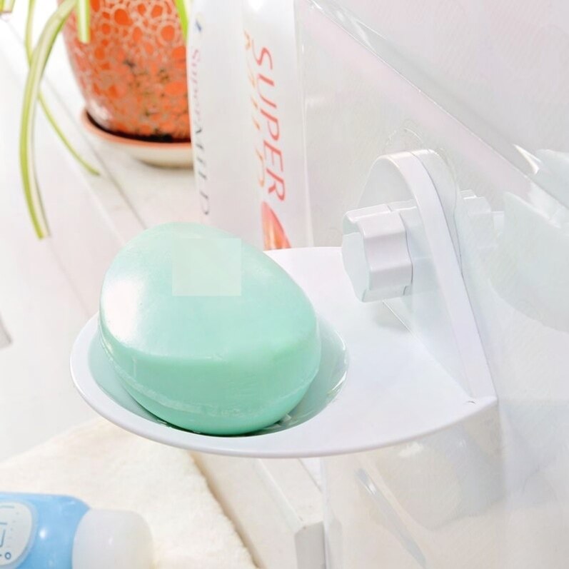 卫生间吸盘沥水香皂盒壁挂创意欧式皂托单层肥皂盒浴室时尚肥皂架