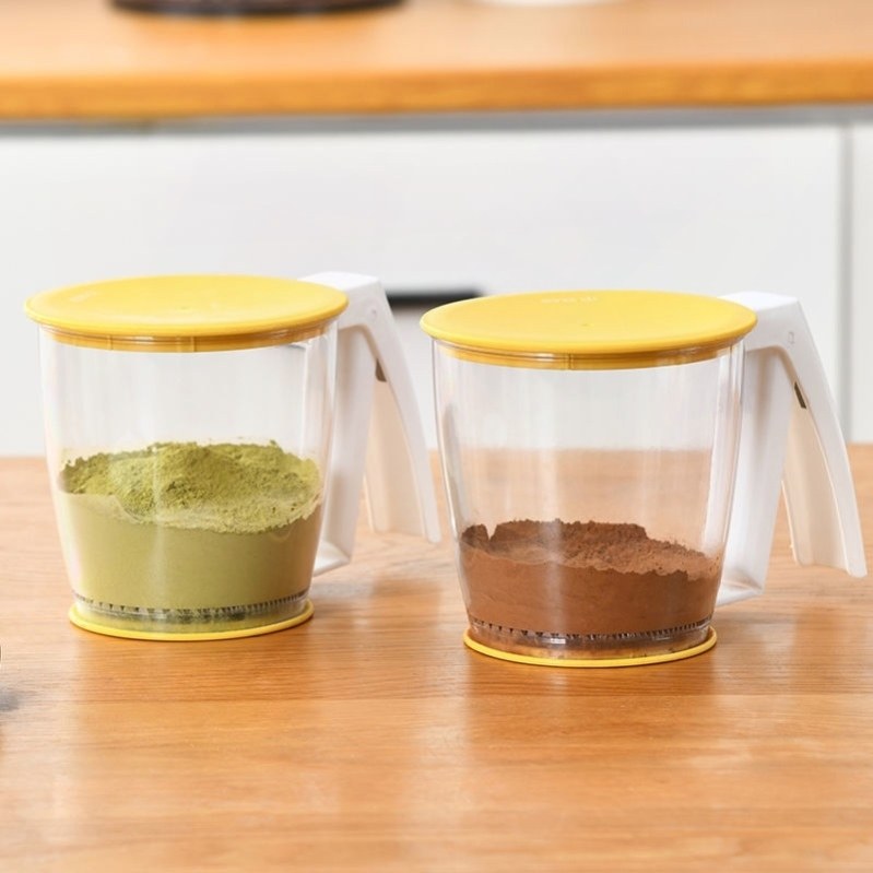 手动杯式半自动粉筛筛网超细烘焙过滤工具手持面粉筛子家用