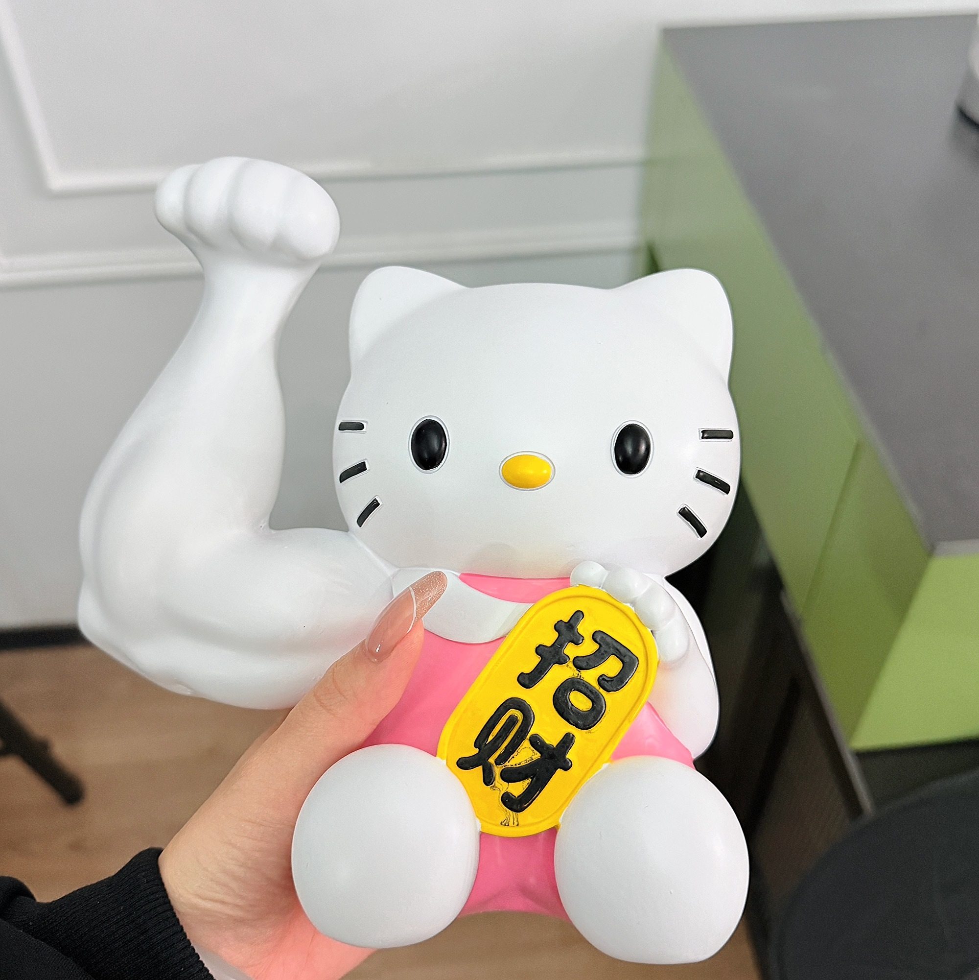 2025新款招财Hello Kitty猫咪开业收银台前台生日礼物装饰品摆件