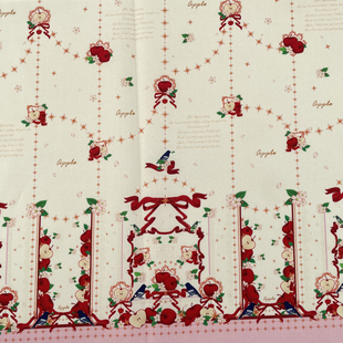 【60支棉】苹果派对OB11棉花娃娃BJD娃衣定位柄图Lolita原创布料