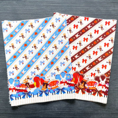 【60支棉】爱丽丝的甜品派对OB11BJD娃衣定位柄图Lolita原创布料