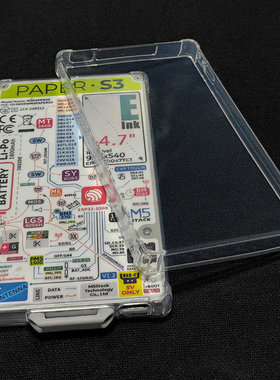 适用M5 Stack Paper S3保护壳全包透明清水壳四角气囊专属保护套防刮摔TPU水晶软壳简约轻薄