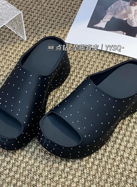 烟雨诗情2026年夏新款欧洲站舒适松糕底厚底一字拖凉拖鞋女鞋3368