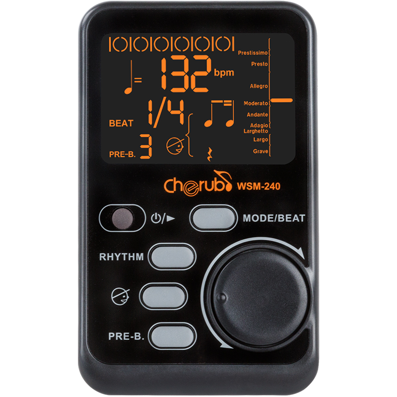 小天使电子节拍器人声数拍钢琴架子鼓古筝乐器通用三合一节拍器