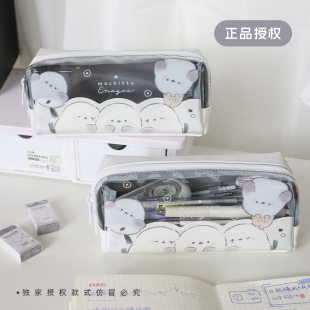 日系原创肥啾小鸟透明笔袋治愈系学生通用可爱大容量男生女生包包