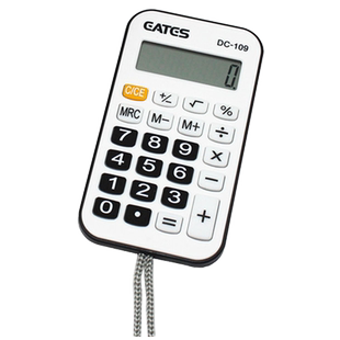 小号计算器迷你可爱学生考试用计算器静音带挂绳计算机便携式随身小型计算器薄糖果色可挂脖子上的计算器