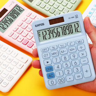 小号计算器女时尚便携小型计算机可爱卡通随身迷你计算机学生考试计算器静音带退位键无声无文本编辑计算器