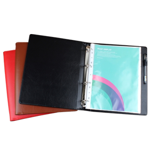 A4皮质资料册活页资料夹100插页文件夹多层4孔O型产品手册印LOGO文字定制公司名称票据收纳画册夹乐谱琴谱夹