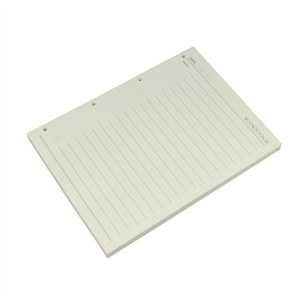 A4活页本替芯活页芯4孔替芯活页笔记本记事本内芯米黄道林纸100张
