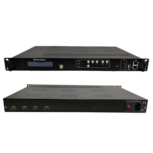 4路HDMI转RF数字电视系统高清编码调制器DVB-T DVB-C  ISDB-T