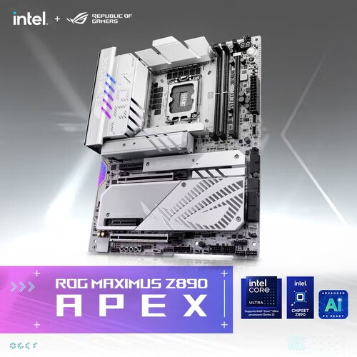 华硕Z890APEX白色电竞游戏主板