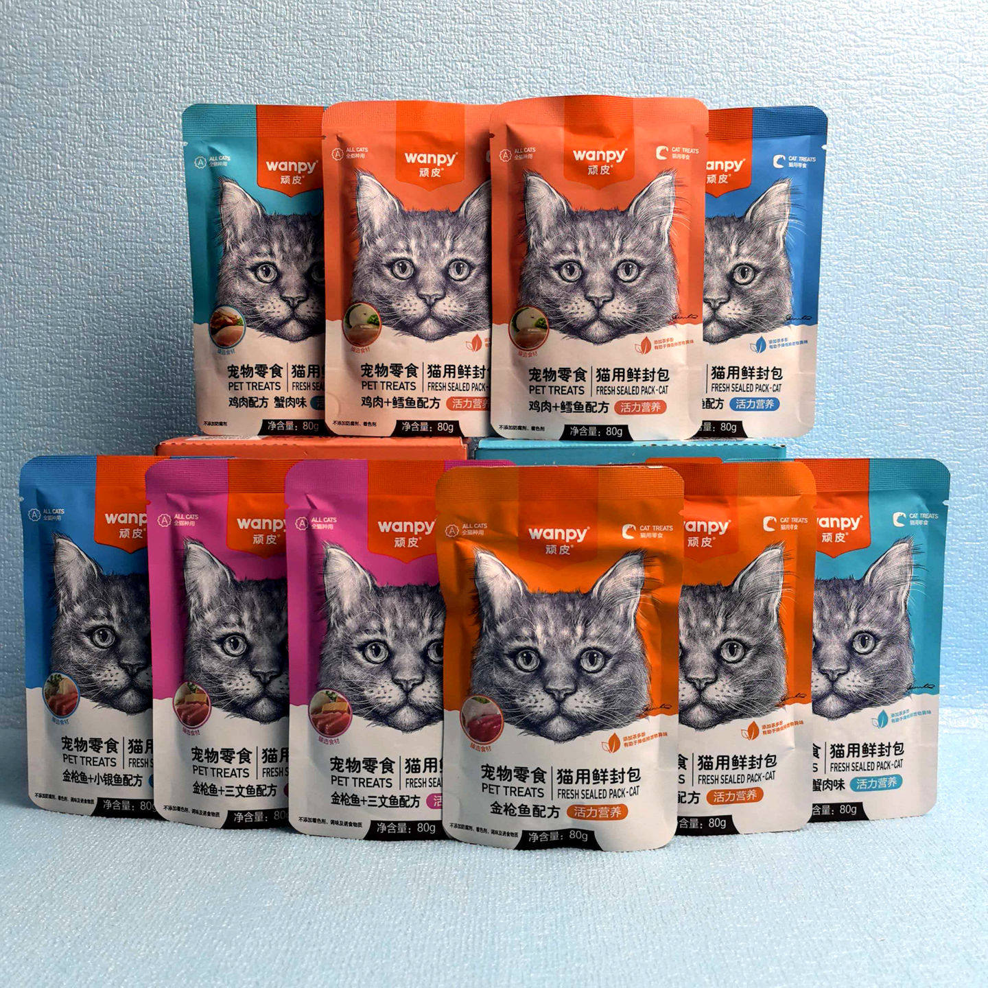 顽皮猫用主食鲜封包妙鲜包湿粮
