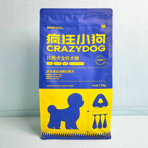 疯狂小狗比熊犬专用狗粮1.5kg3斤