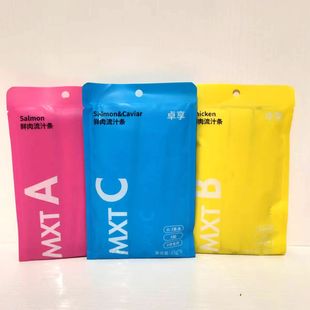 卓享猫条10包ABC猫咪鲜肉流汁条三文鱼鸡肉鱼籽营养促吸收浓鲜宝