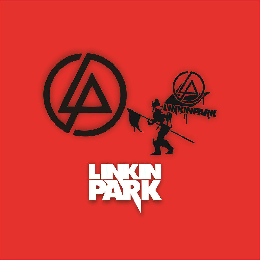 林肯公园linkin park乐队标志汽车贴纸电脑摩托车吉他贴纸防水