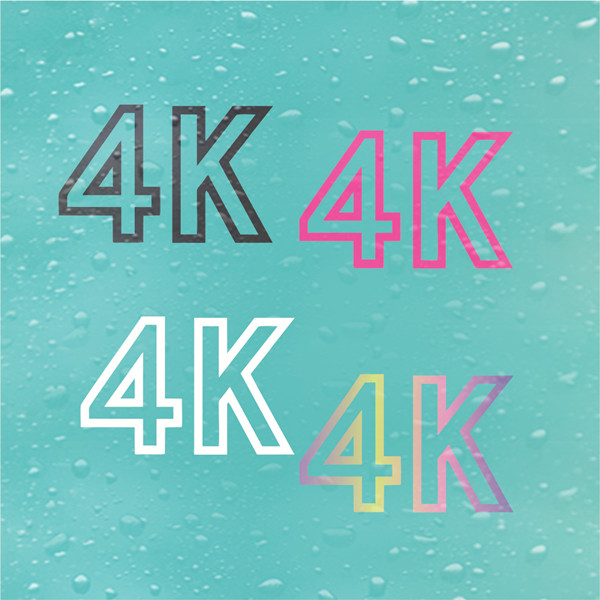4K高清4K文字车贴纸电动车摩托车贴纸个性创意趣味贴画