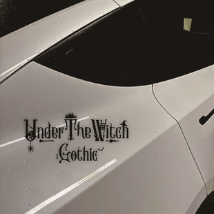 侵袭文字贴纸车窗玻璃贴动漫周边电脑贴纸 房间魔女 车贴 库洛