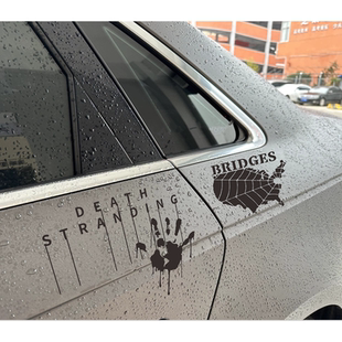 汽车贴纸 死亡搁浅BRIDGES电脑机箱贴纸车后窗玻璃贴纸电动车贴