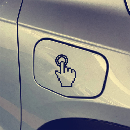 车尾潮贴电脑手势按键启动图标