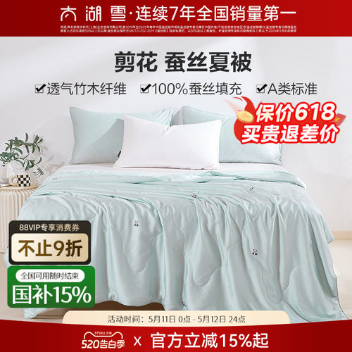 太湖雪100%蚕丝填充夏被