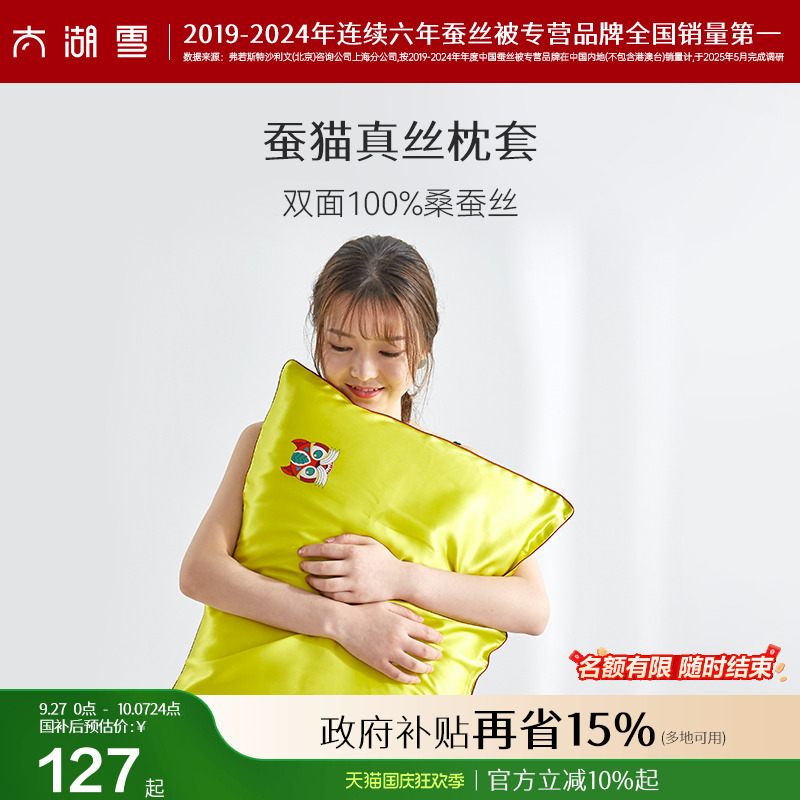 太湖雪桑蚕丝双面真丝时尚枕套