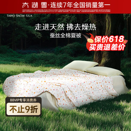 太湖雪100%蚕丝A类抗菌夏凉被