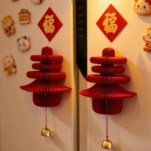 马年新春装饰春字灯纸吊饰客厅