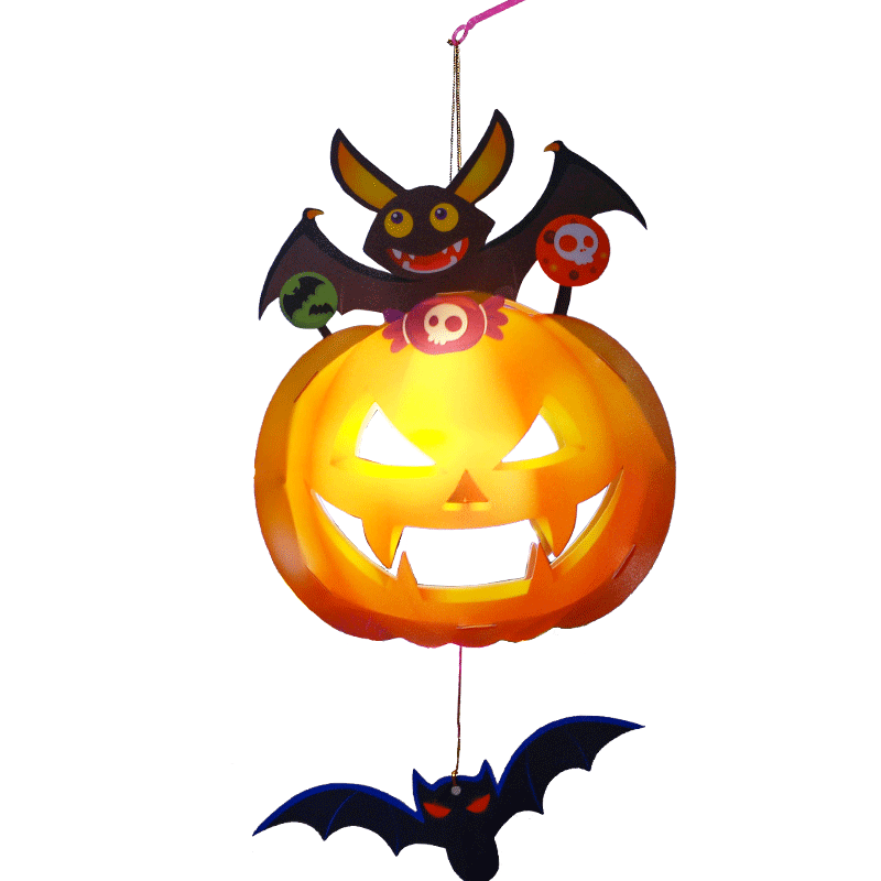 万圣夜花灯手工制作派对装扮氛围