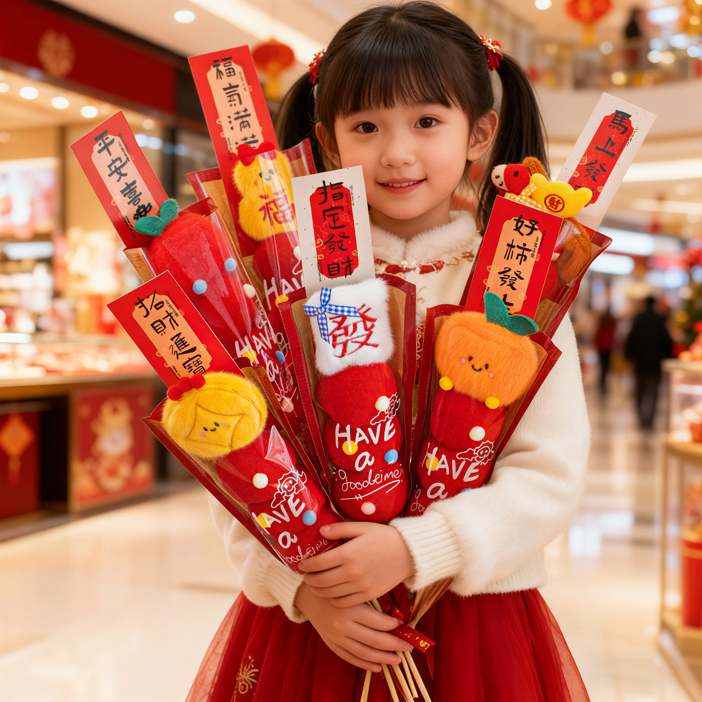 新春贺年装饰假冰糖葫芦拍摄道具