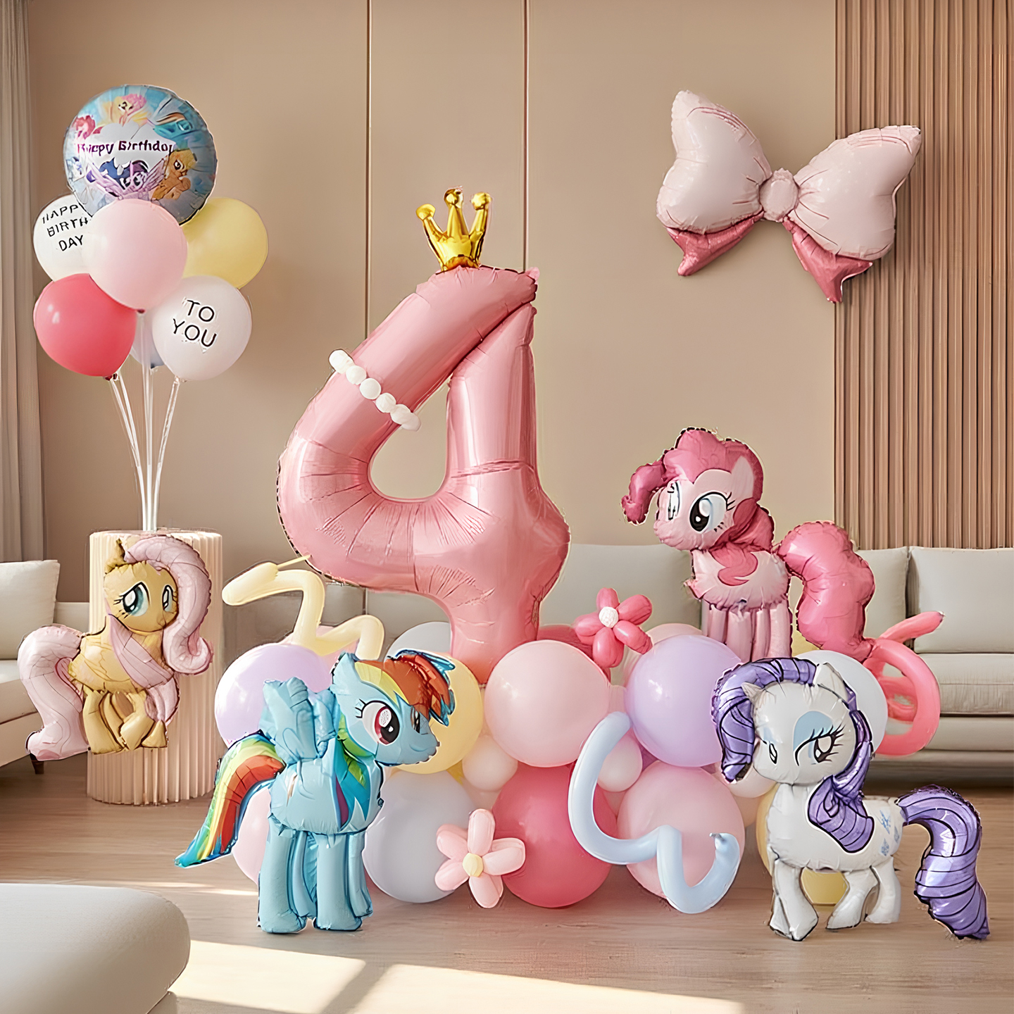 生日快乐仪式感气球儿童背景墙