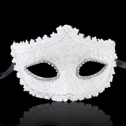 仕彩万圣节面具半脸女化妆舞会公主皮革金粉面具Cosplay成人男女