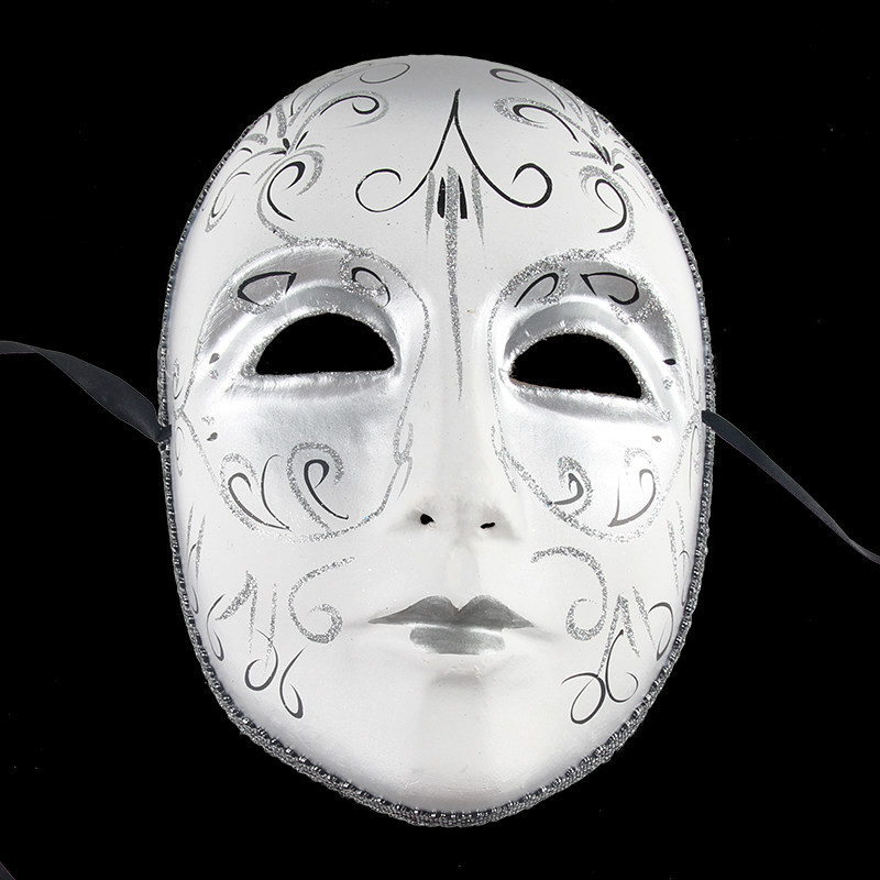 仕彩 万圣节面具脸谱威尼斯男女化妆舞会欧式脸谱纸浆彩绘面具