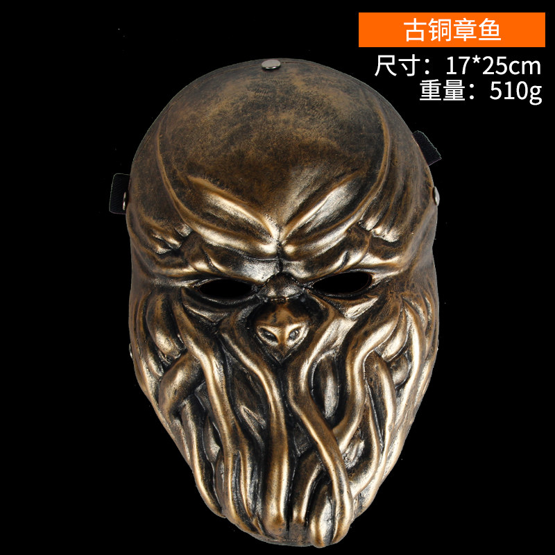 仕彩万圣节面具男装饰品全脸Payday2主题珍藏版游戏收获日2树脂