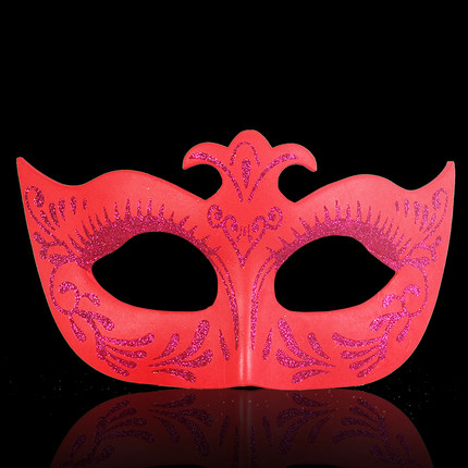 仕彩万圣节威尼斯公主面具化妆舞会面具女派对表演尖头彩绘EVA面