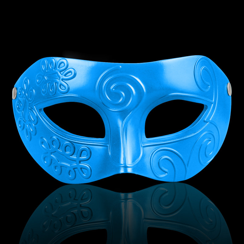 仕彩 万圣节酒吧装饰品半脸化妆舞会精品平头树脂爵士男士面具