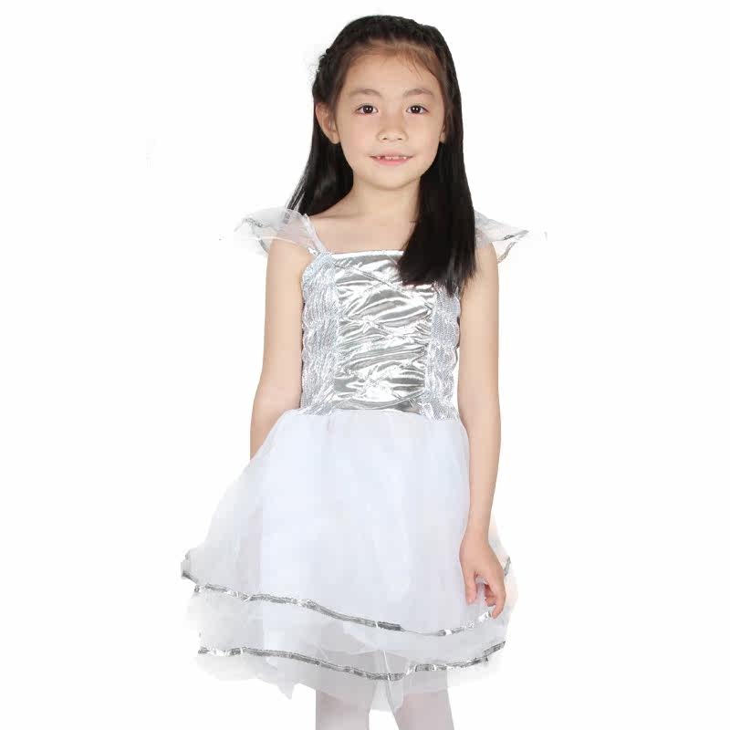 仕彩 儿童舞蹈服装演出服表演道具活动用品蝴蝶翅膀公主连衣裙子