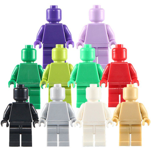 兼容乐高积木 第三方人仔配件素体 MOC专用