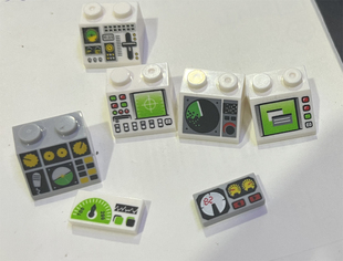 兼容乐高积木 印刷件2x2 3069 3039 雷达 仪表盘 显示器 NO.D906