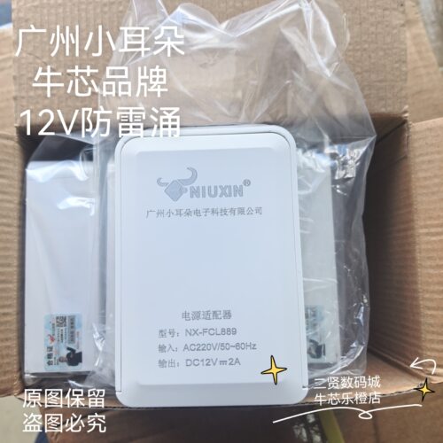 广州小耳朵牛芯12V2A防雷涌防雨监控电源适配器摄像头变压器889